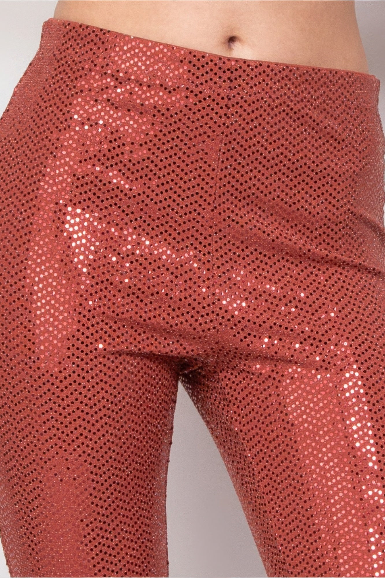 Sequined Fit & Flare Midrise Pants - ShopEasier