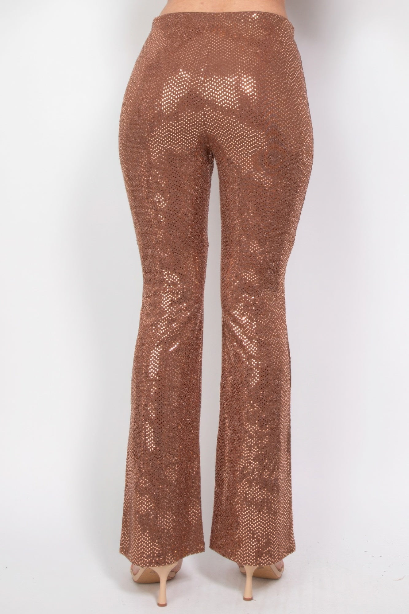 Sequined Fit & Flare Midrise Pants - ShopEasier