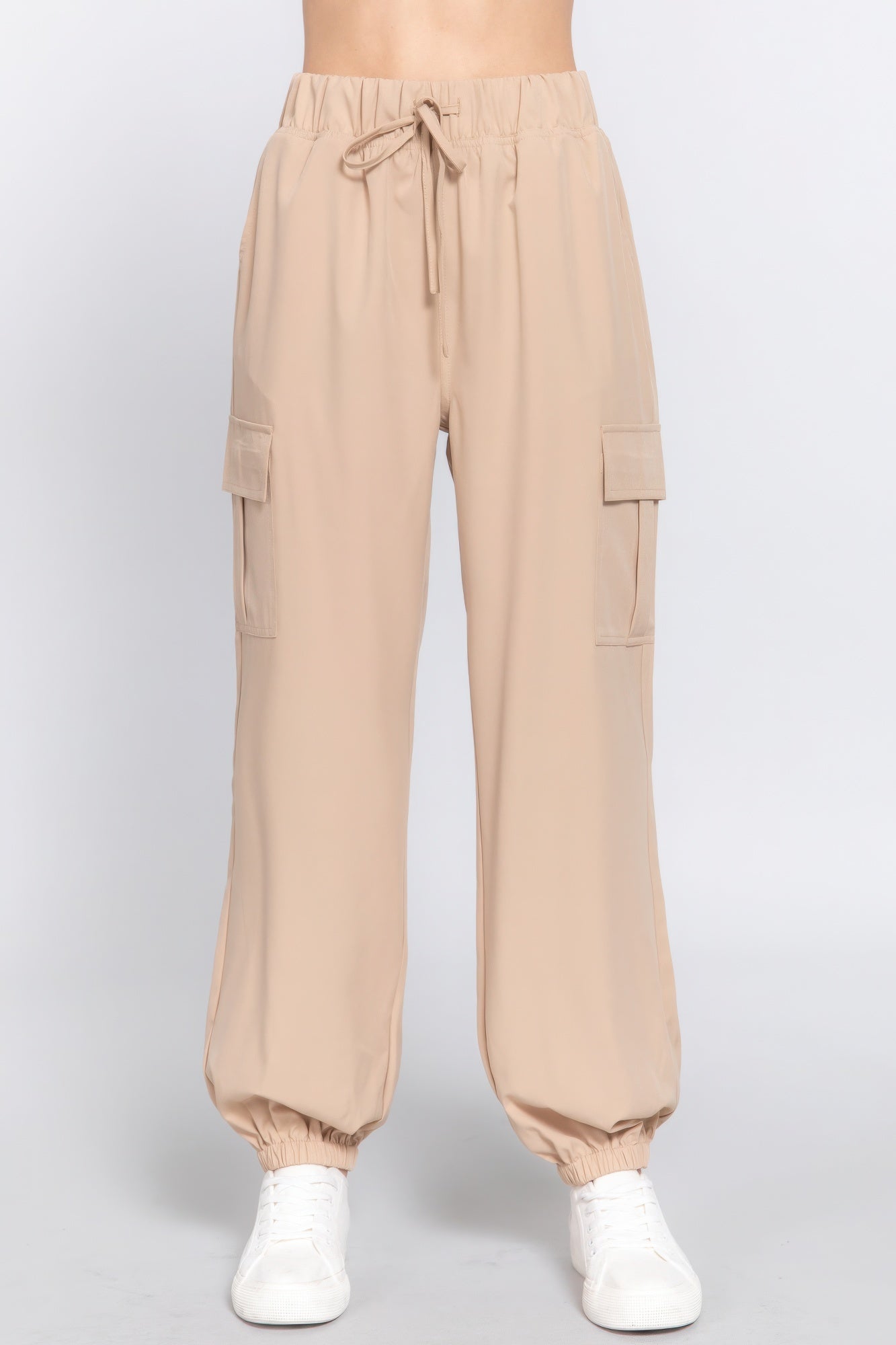 Light Weight Stretch Woven Cargo Jogger Pants - ShopEasier