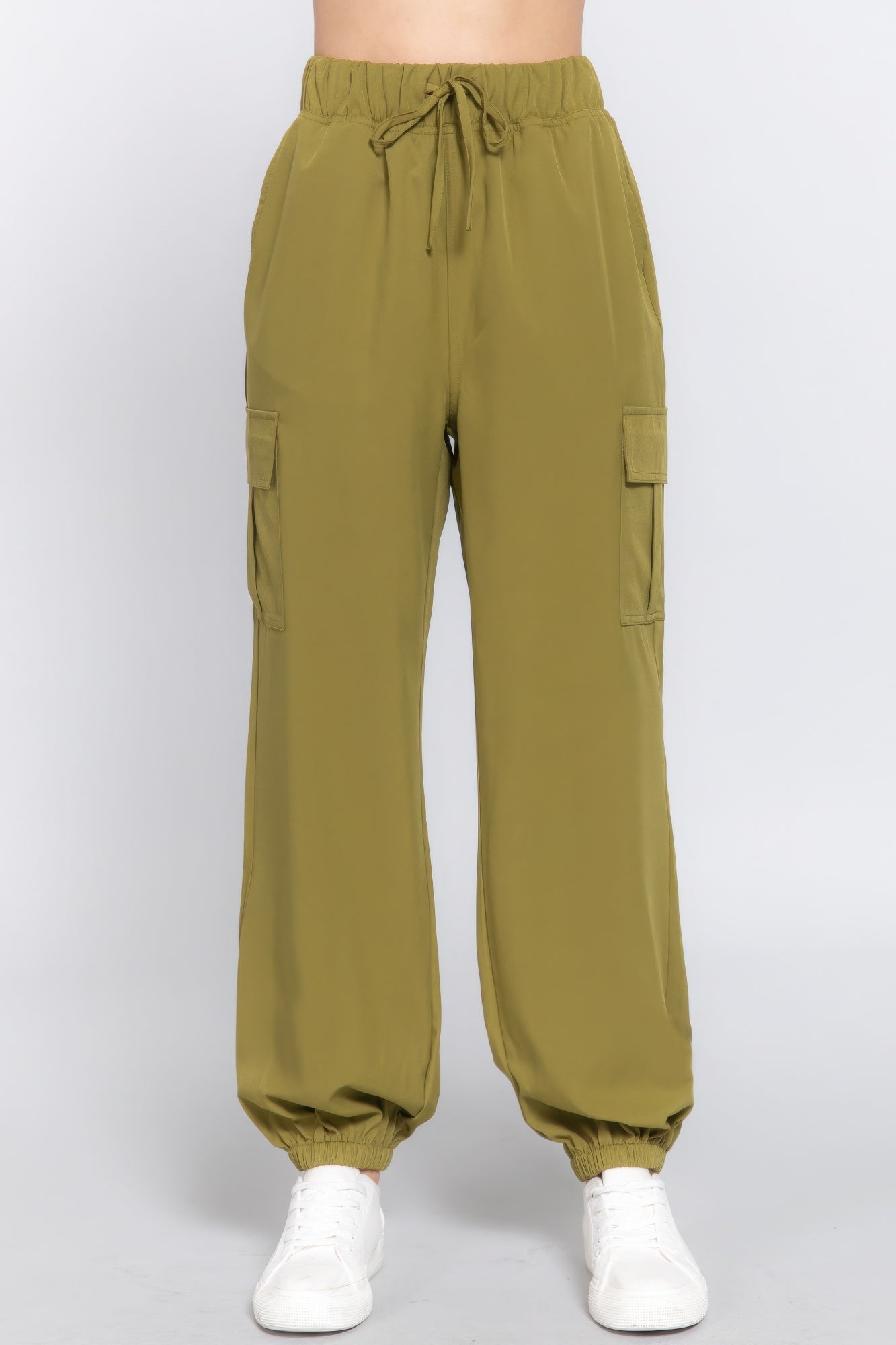 Light Weight Stretch Woven Cargo Jogger Pants - ShopEasier