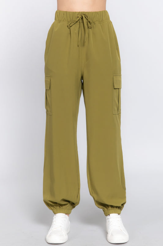 Light Weight Stretch Woven Cargo Jogger Pants - ShopEasier