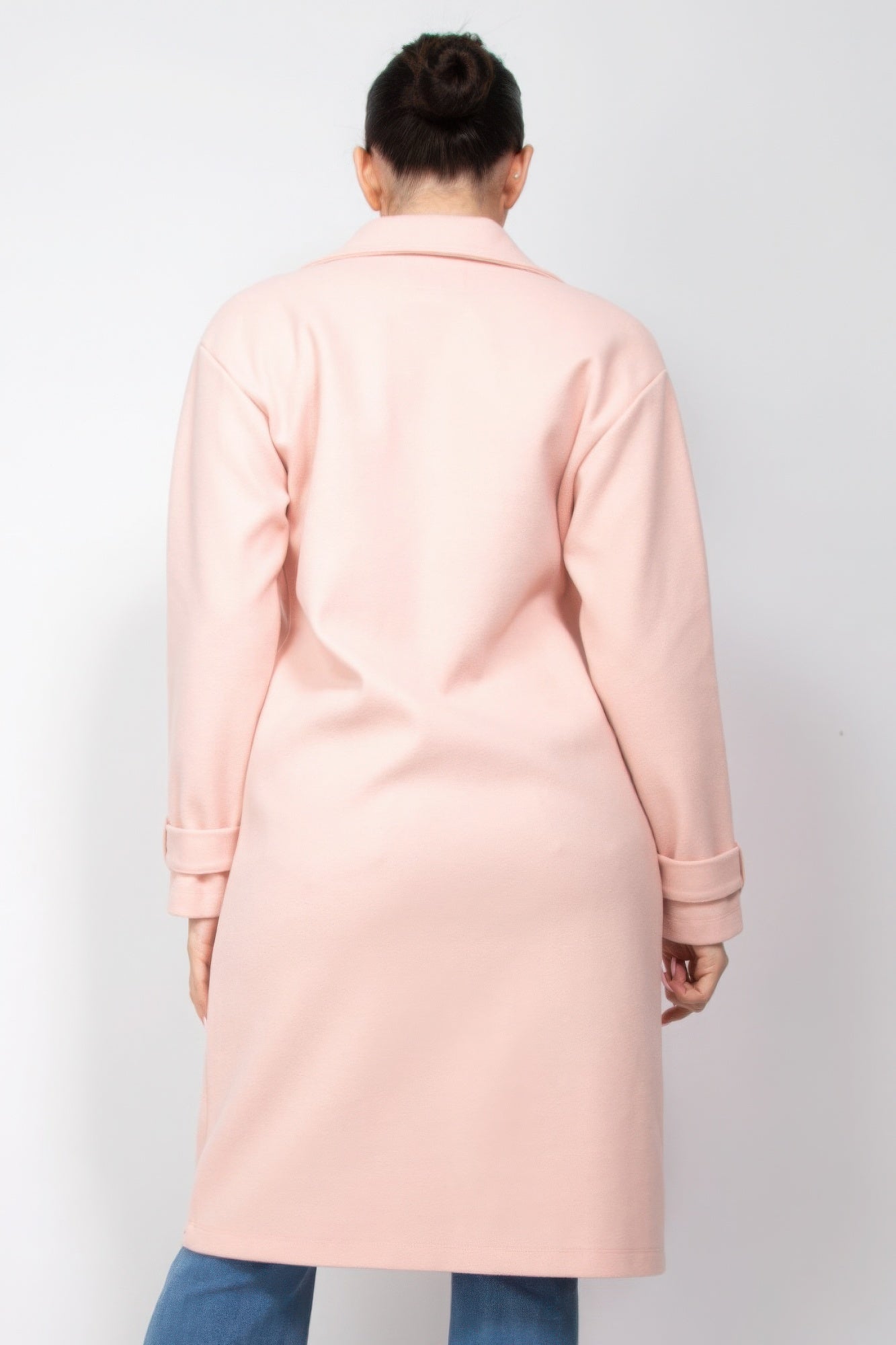 Collar pocketed coat - ShopEasier