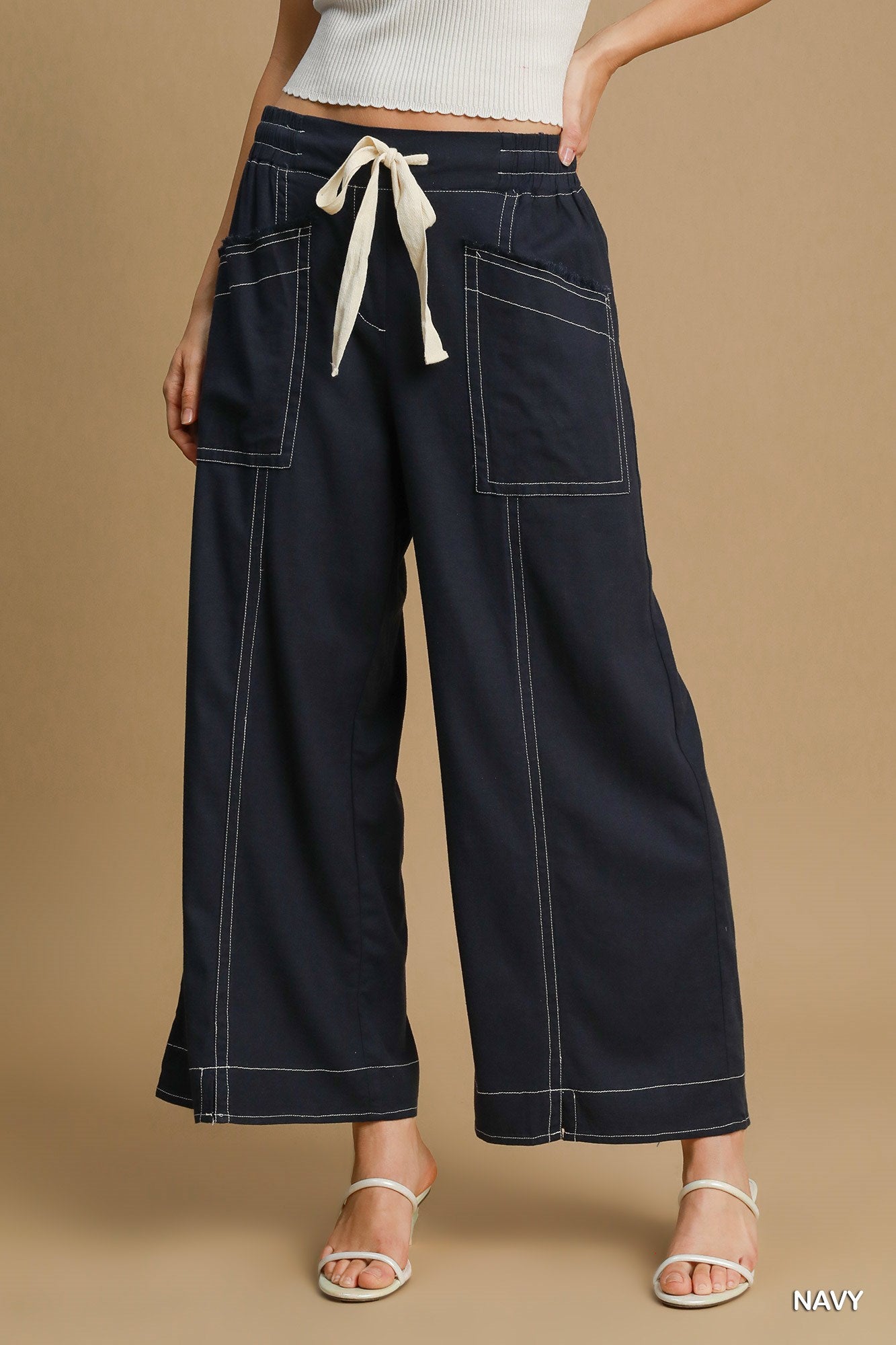 Wide Leg Pull On Pants - ShopEasier