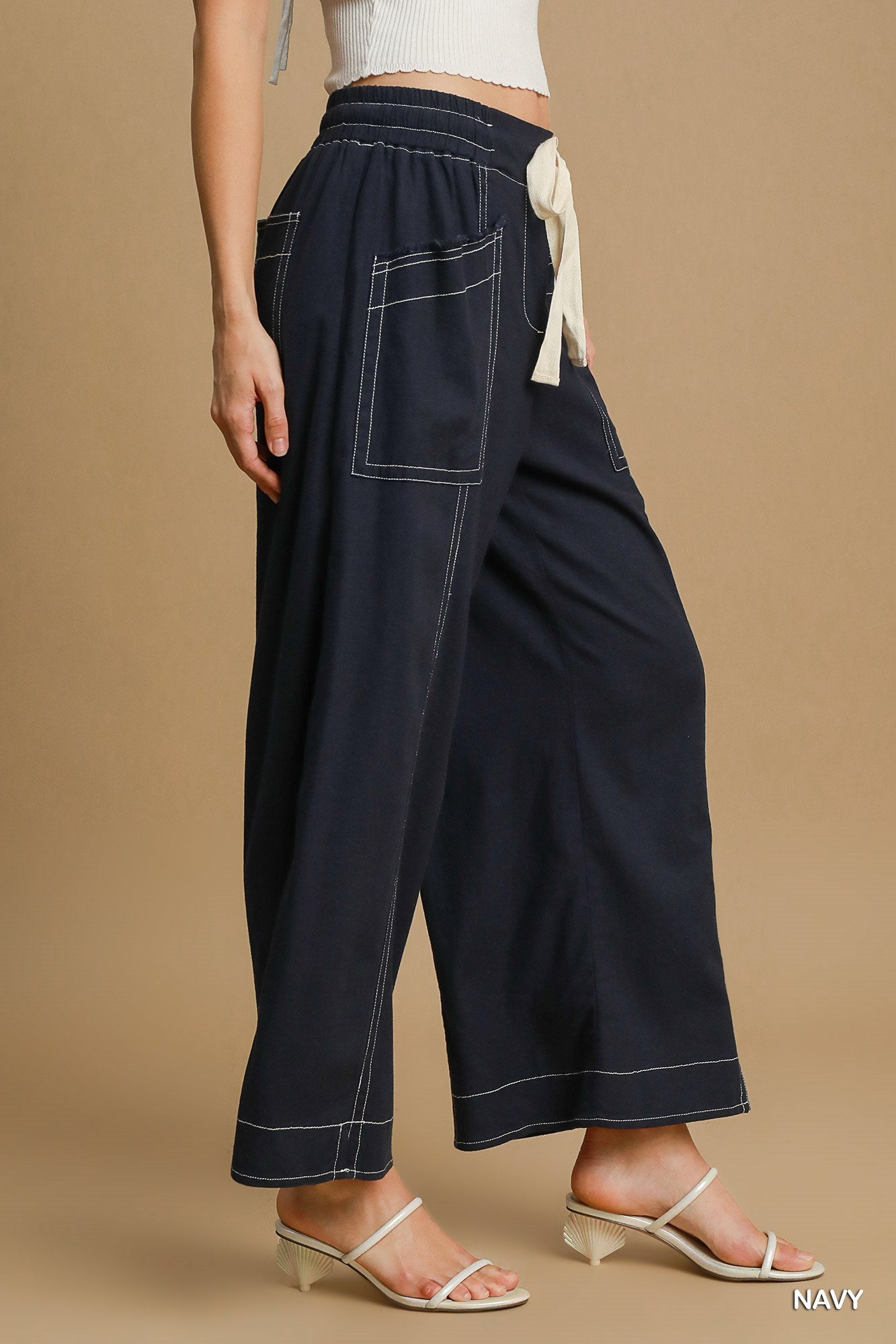 Wide Leg Pull On Pants - ShopEasier