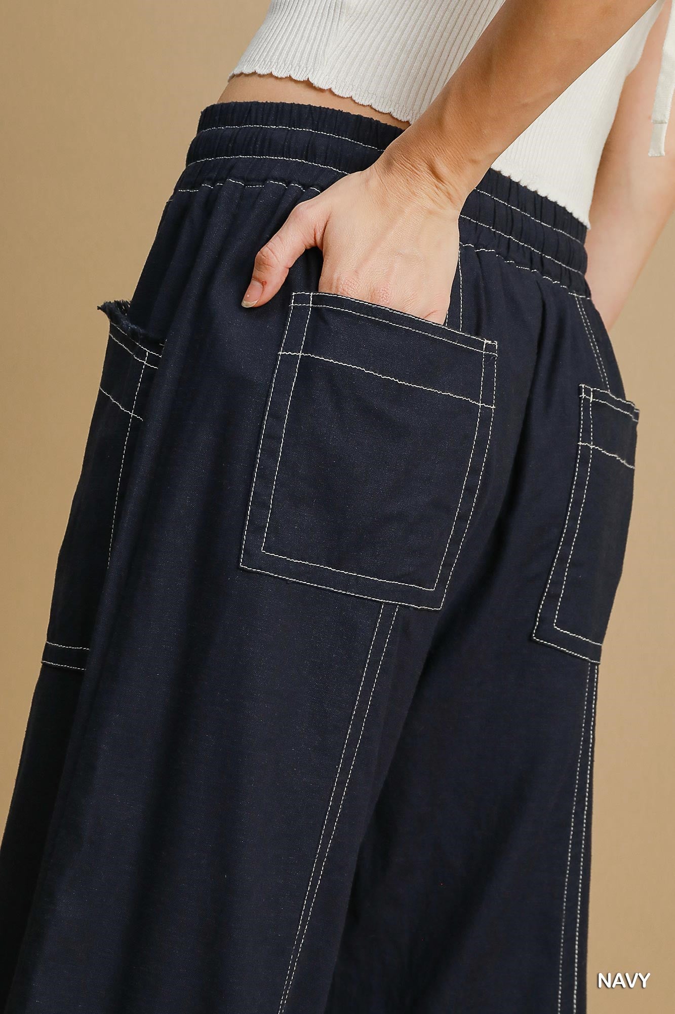 Wide Leg Pull On Pants - ShopEasier