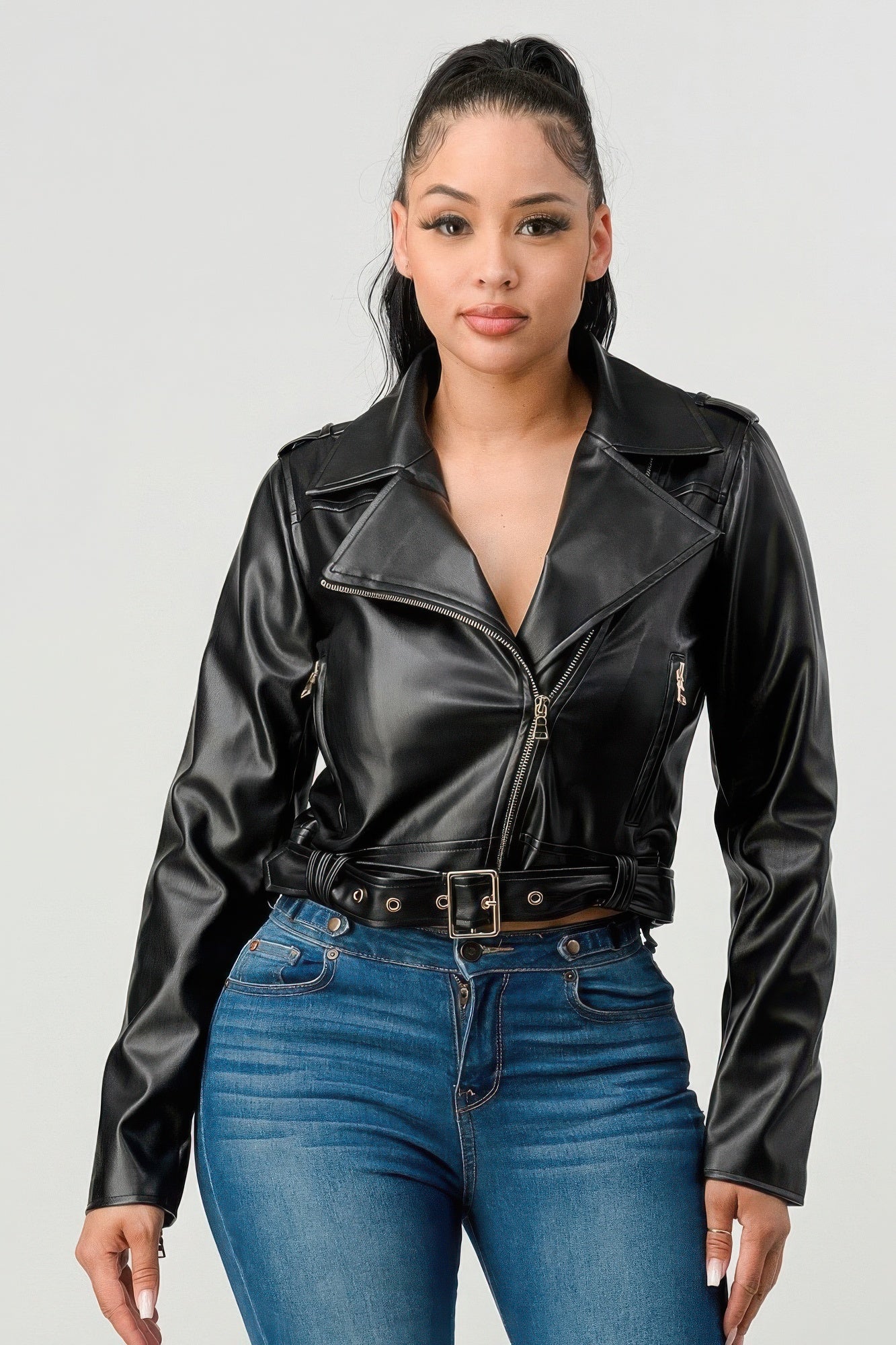 Pu Leather Jacket - ShopEasier