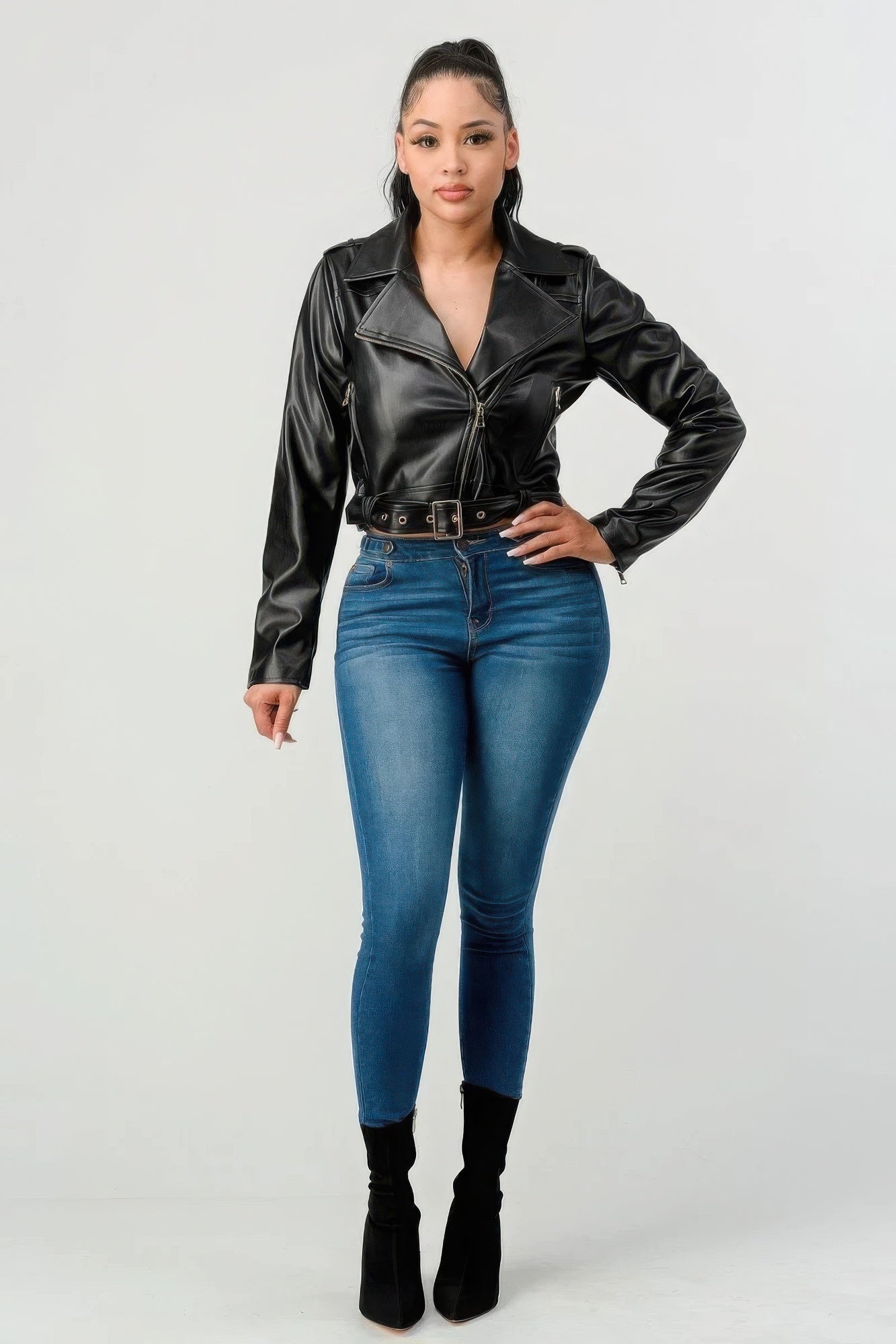 Pu Leather Jacket - ShopEasier