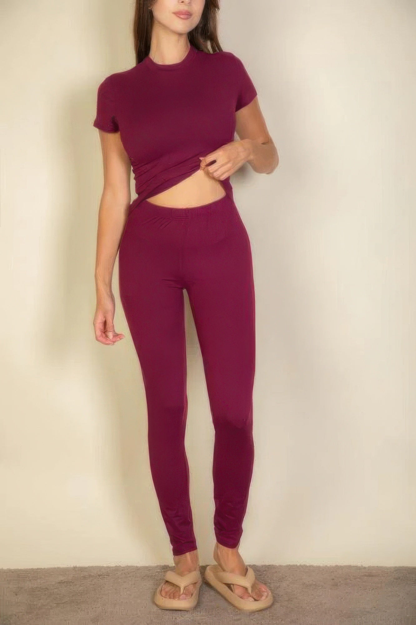 Basic Solid Leggings - ShopEasier