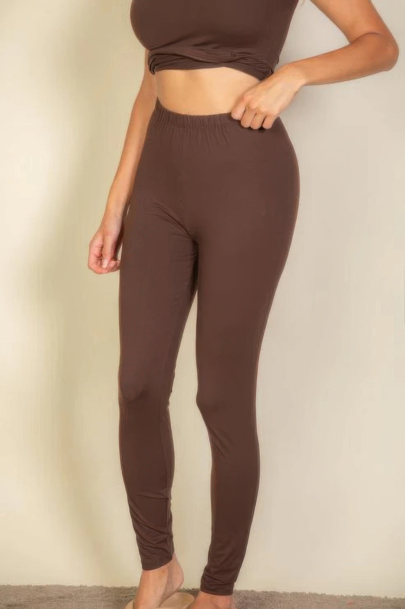 Basic Solid Leggings - ShopEasier