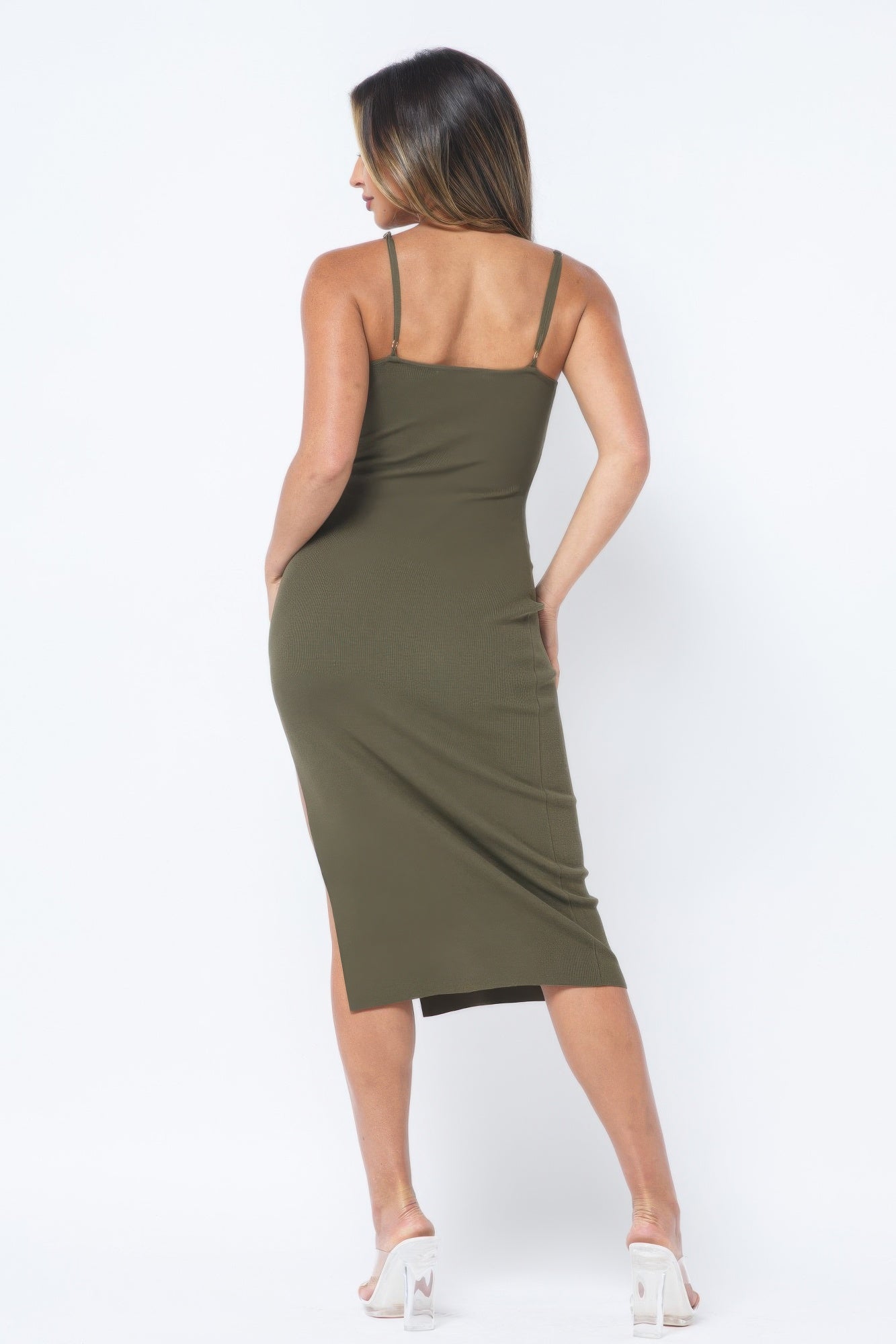 Side Slit Cami Dress - ShopEasier