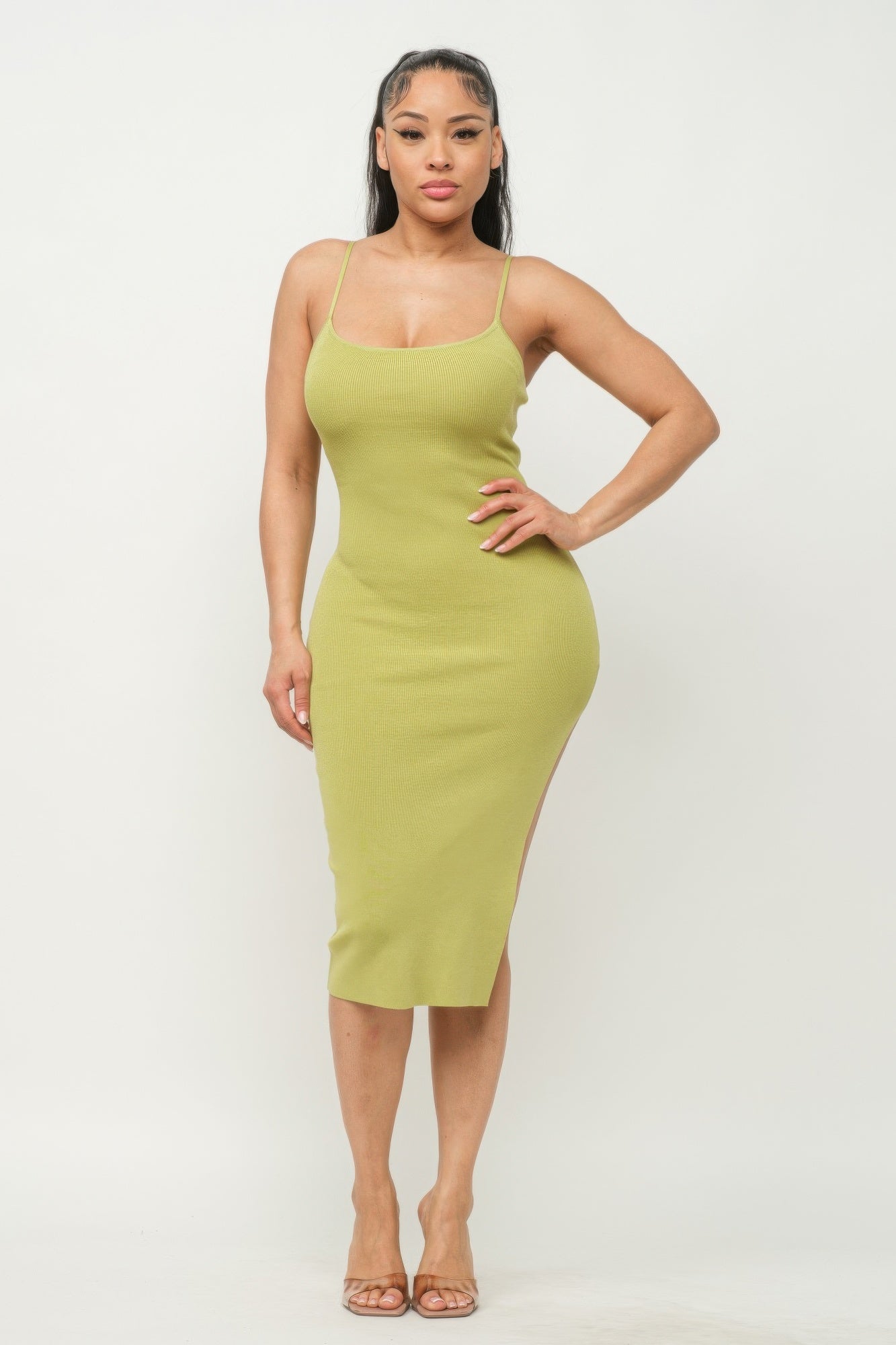 Side Slit Cami Dress - ShopEasier