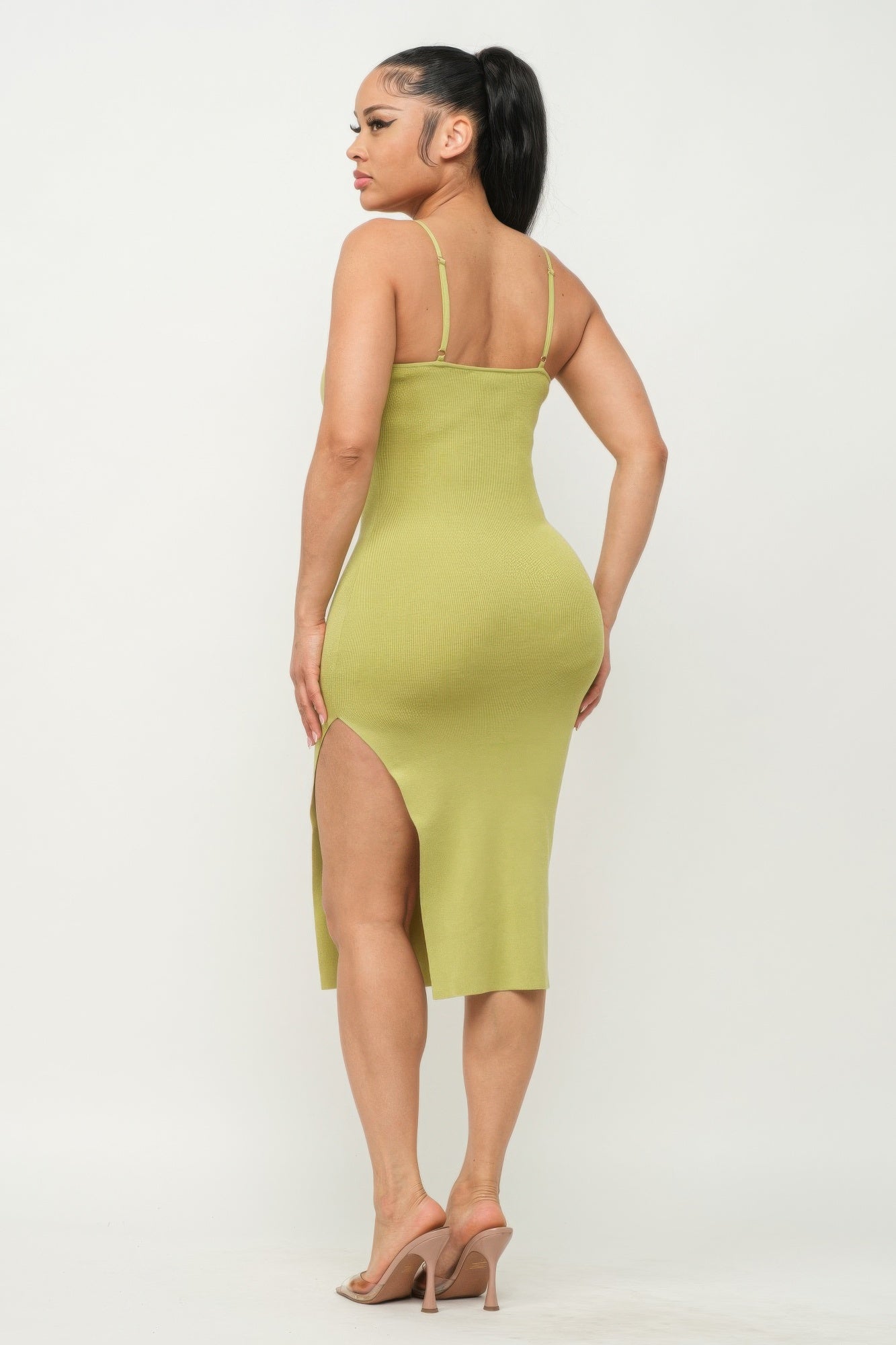 Side Slit Cami Dress - ShopEasier