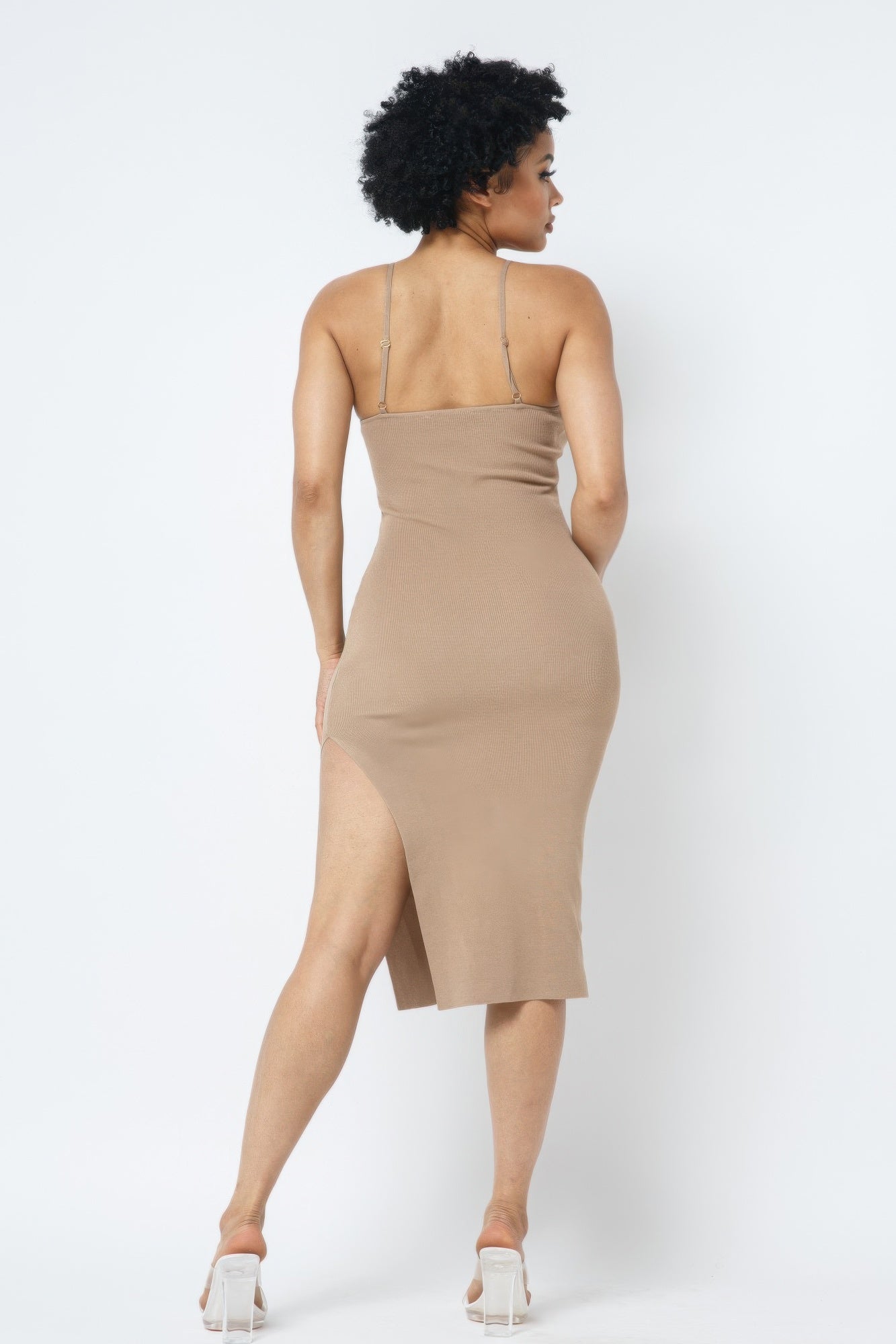 Side Slit Cami Dress - ShopEasier