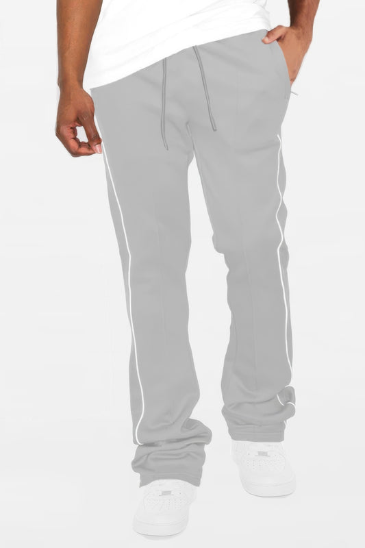 Mens Side Pipe Stacked Flare Pants