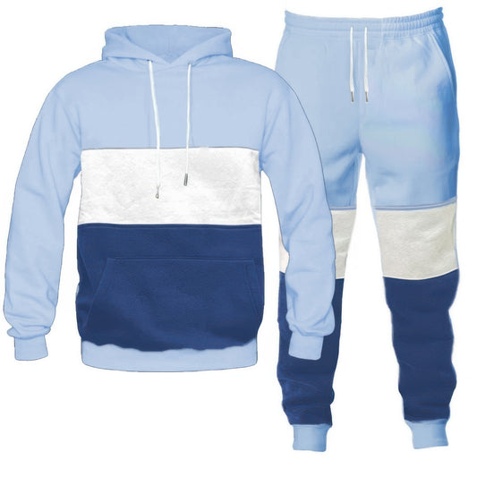 Stylish Color Block Loungewear Set for Men