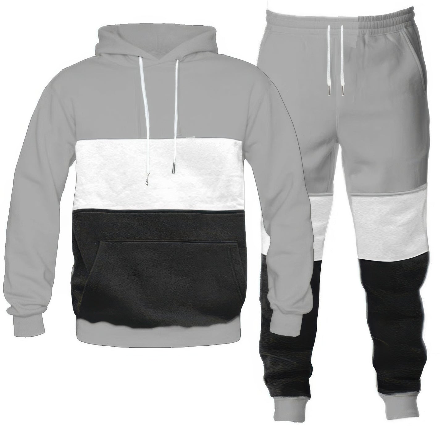 Stylish Color Block Loungewear Set for Men