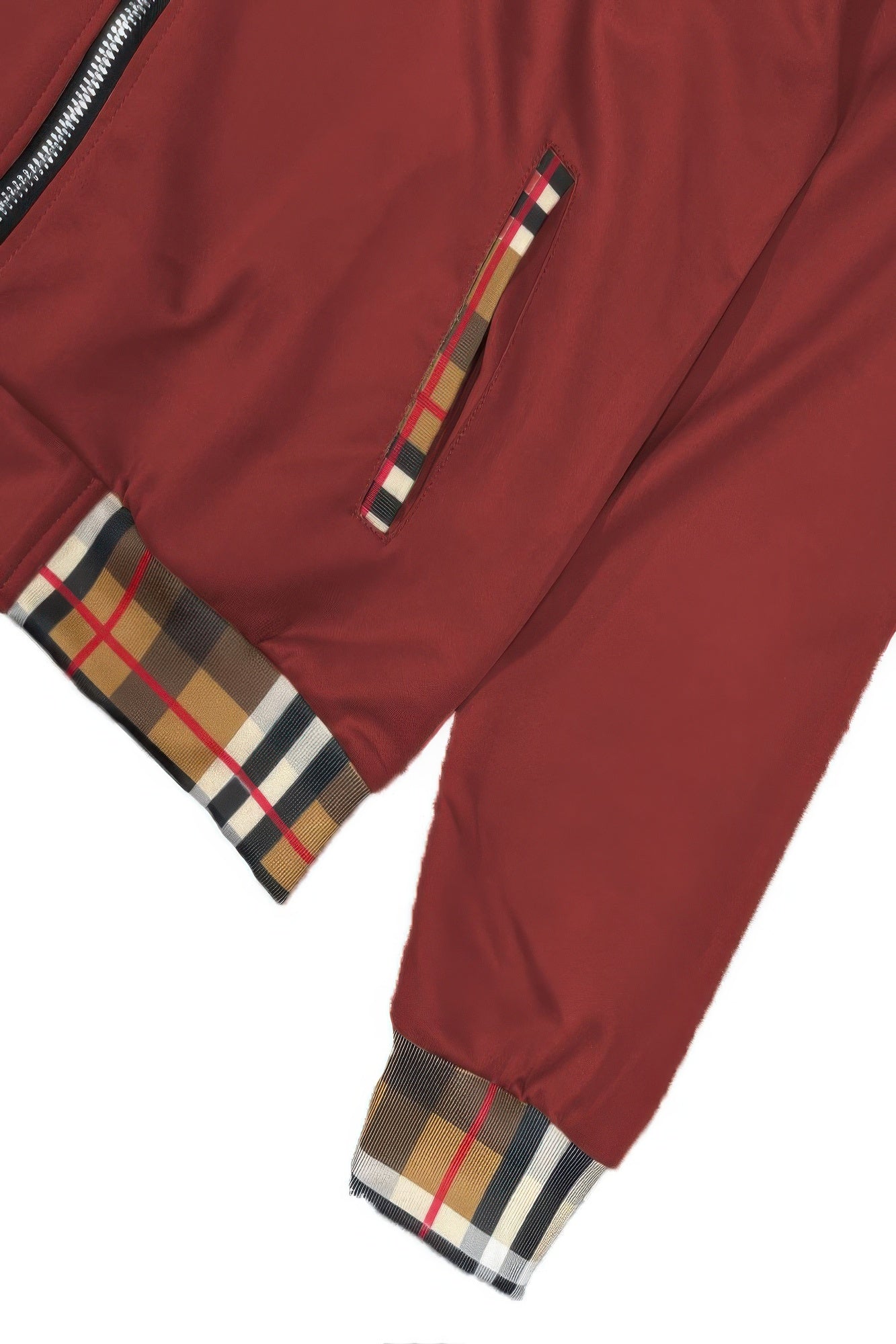 Plaid Waistband Athleisure Track Set