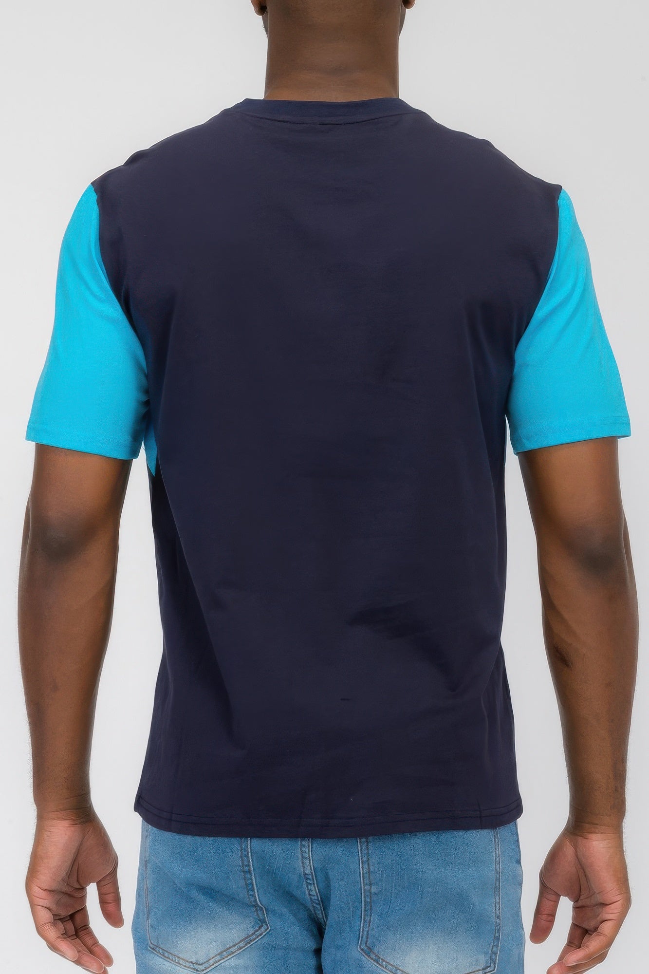 Mens Color Block Short Sleeve Tshirt