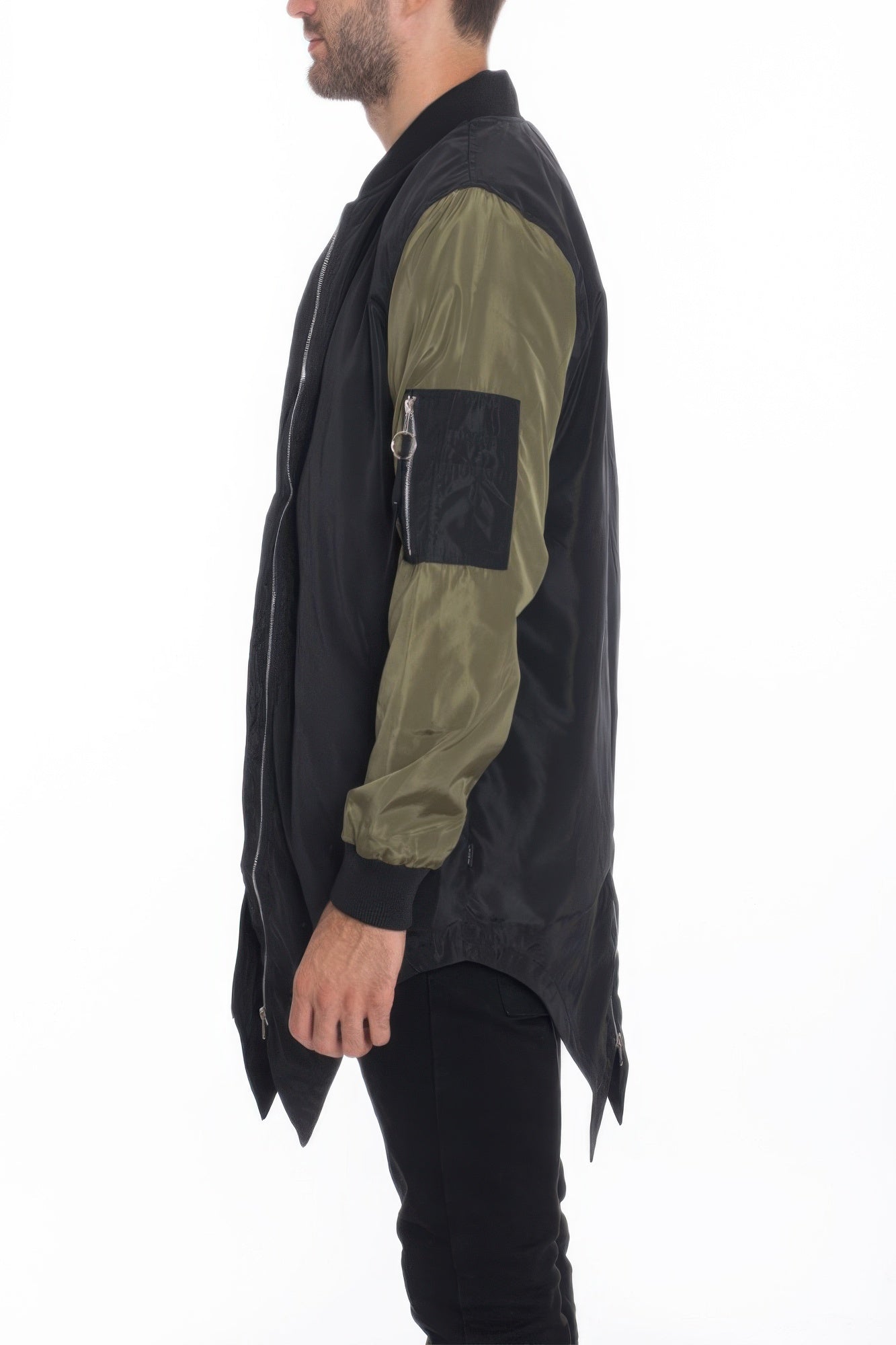 Mens Casual Windbreaker Satin Jacket