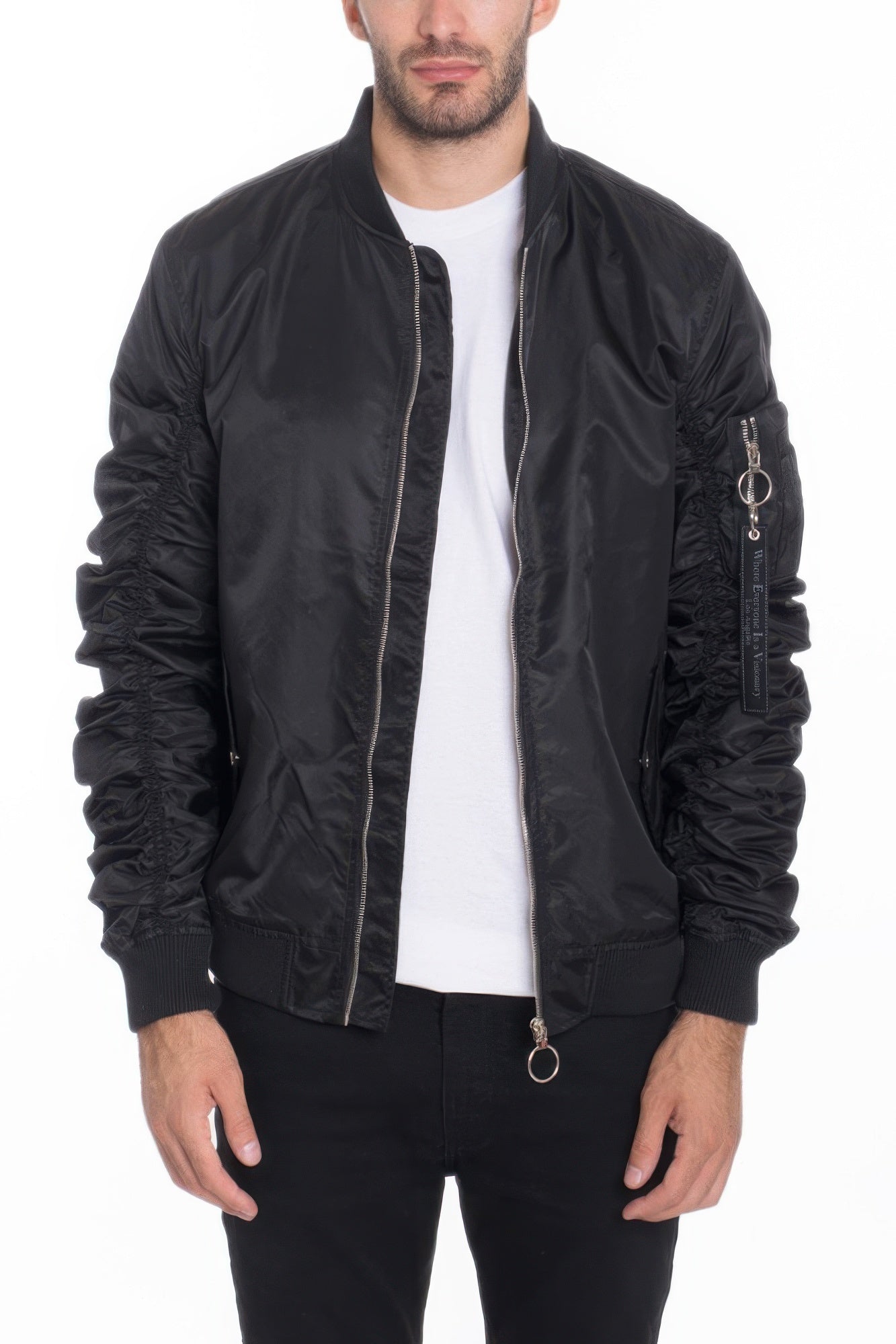 Men's Casual Ma-1 Flight Lined Bomber Jacket