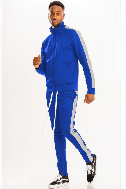 Sporty Stripe Activewear Tracksuit