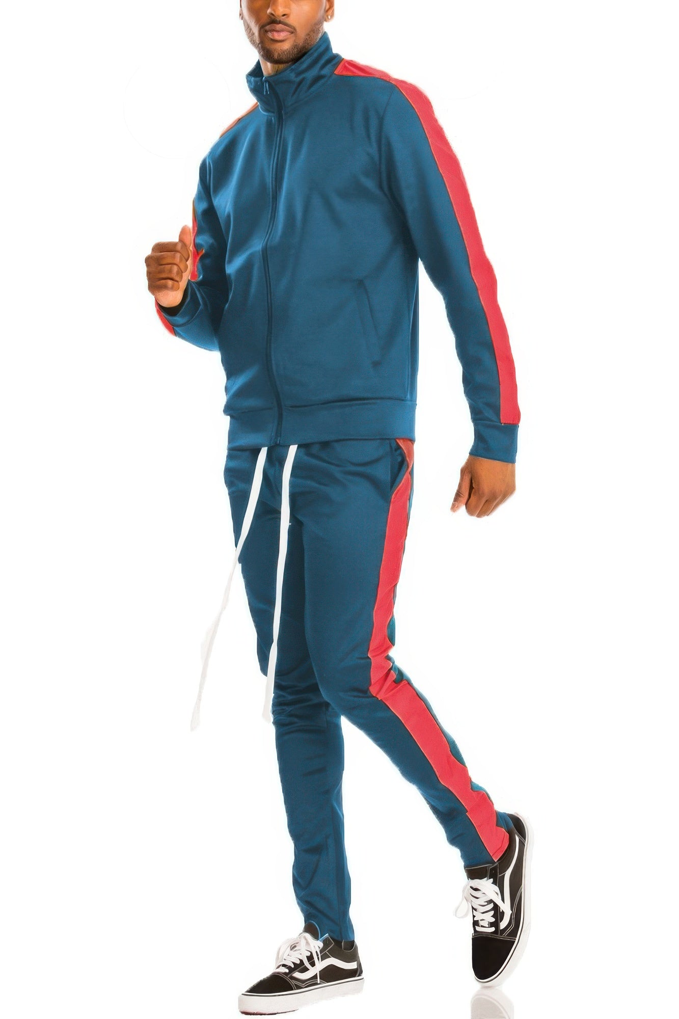 Sporty Stripe Activewear Tracksuit