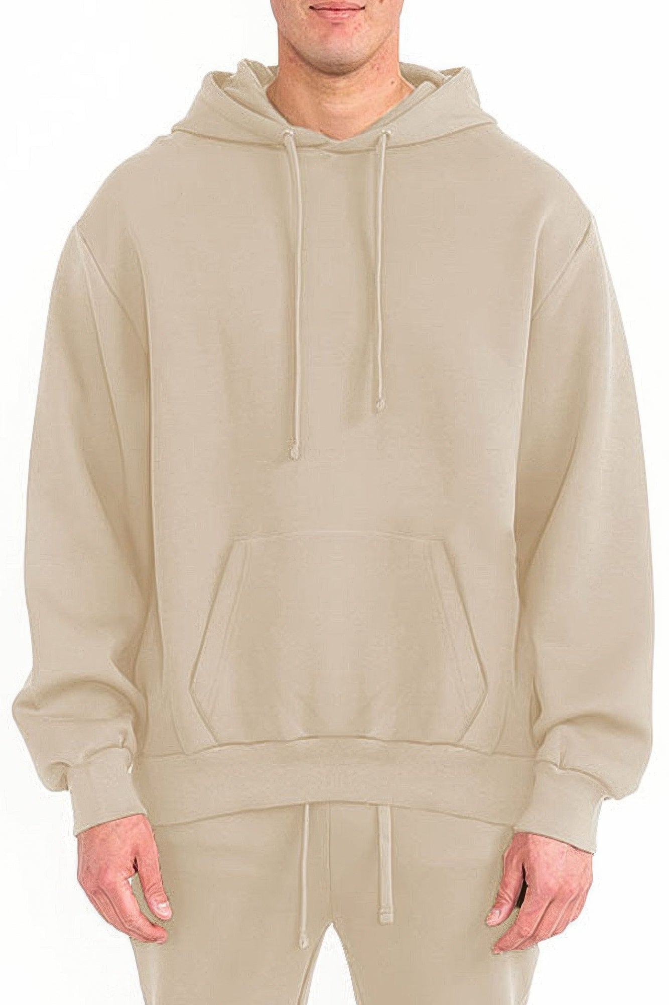 Mens Solid Tech Fleece Hoodie