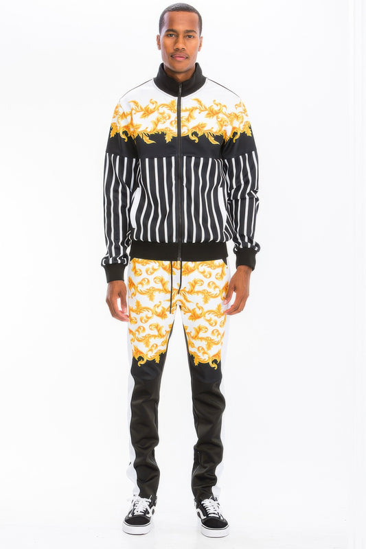 Polyester Stretch Print Track Suit