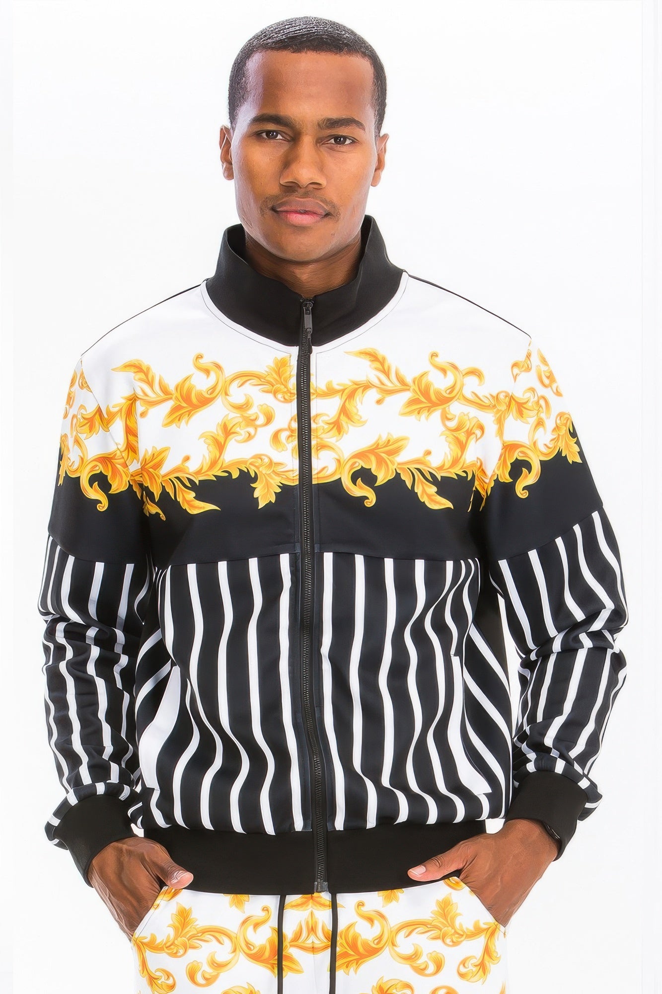 Polyester Stretch Print Track Suit