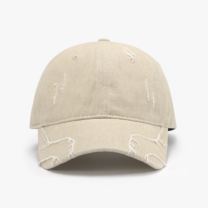 Raw Hem Adjustable Cap - ShopEasier