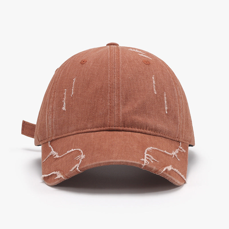 Raw Hem Adjustable Cap - ShopEasier