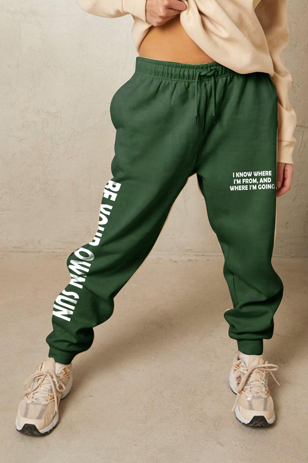 Be Your Own Sun Graphic Sweatpants in Full Size