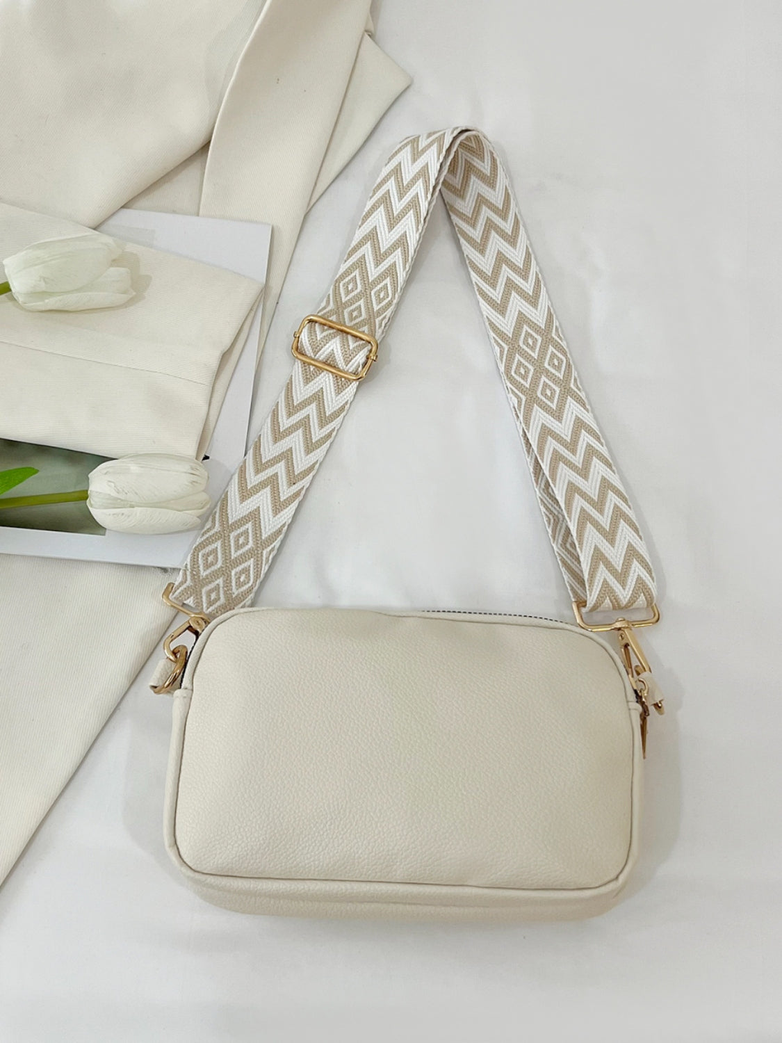 Small PU Leather Crossbody Bag with Single Strap