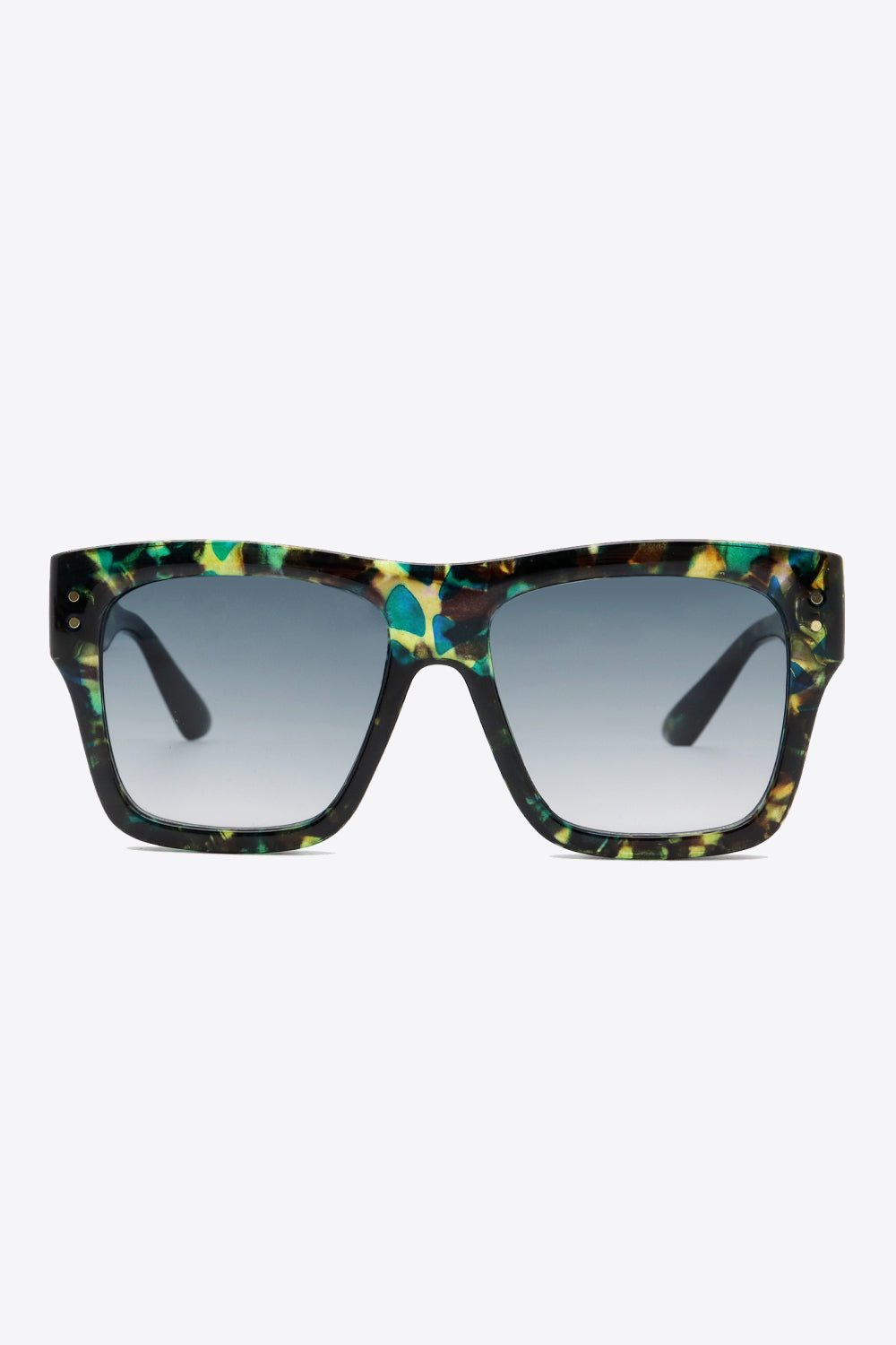 UV400 Patterned Polycarbonate Square Sunglasses - ShopEasier