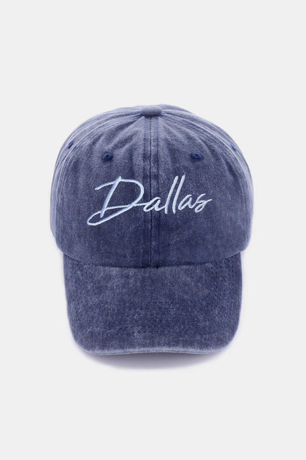 Zenana Washed DALLAS Embroidered Baseball Cap - ShopEasier