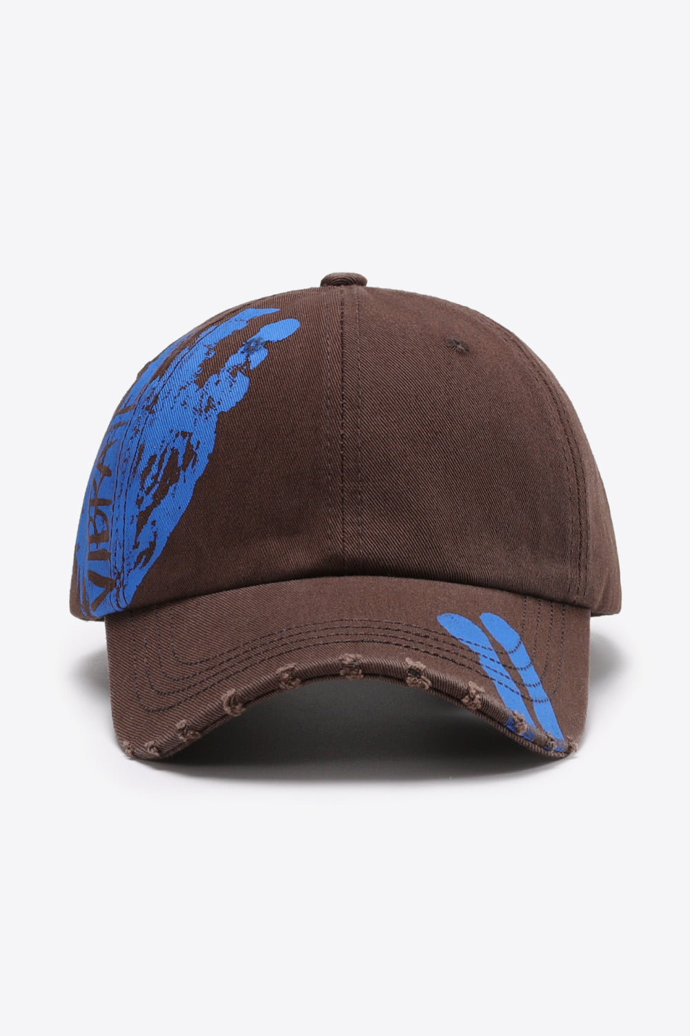 VIBRA Graphic Distressed Adjustable Baseball Cap - ShopEasier