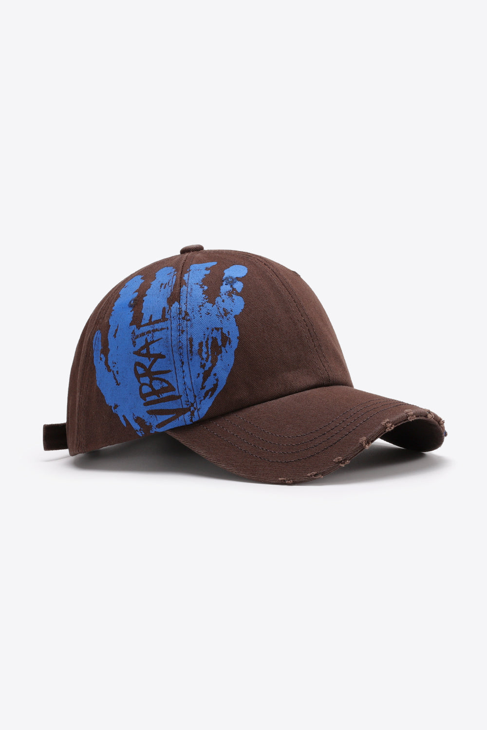 VIBRA Graphic Distressed Adjustable Baseball Cap - ShopEasier