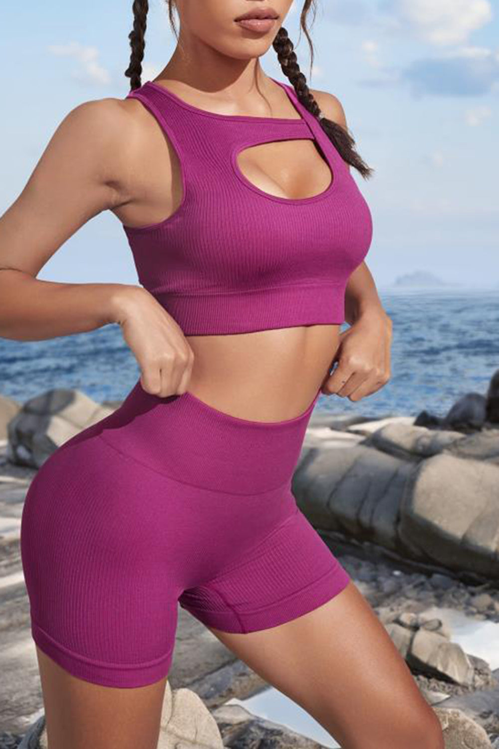 Cutout Two-Piece Sports Set - ShopEasier