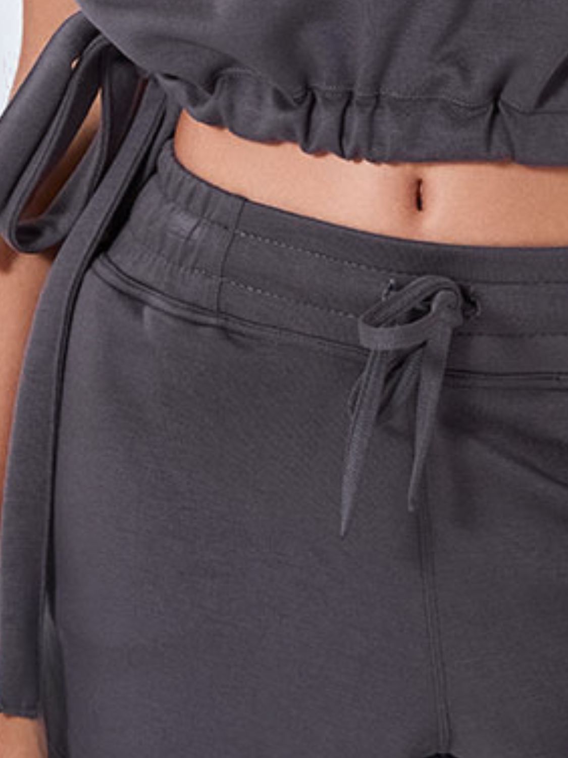 Casual Opaque Drawstring Shorts with Convenient Pockets