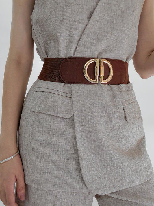 Elastic D Buckle Belt