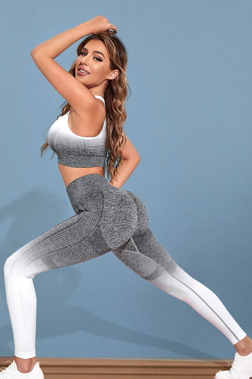 Gradient Sports Tank and Leggings Set - ShopEasier