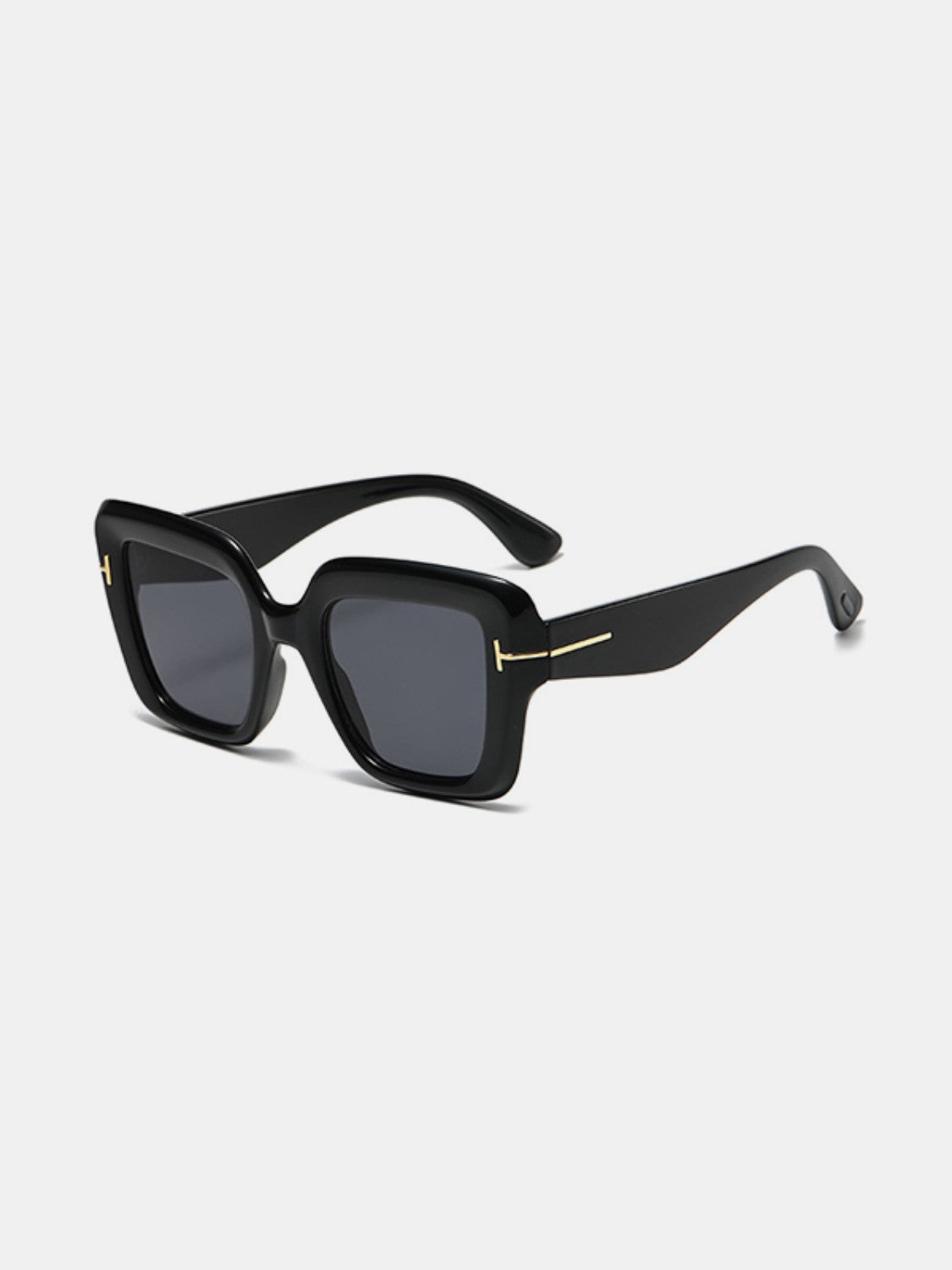 UV400 Polycarbonate Square Sunglasses with Mirror Lens