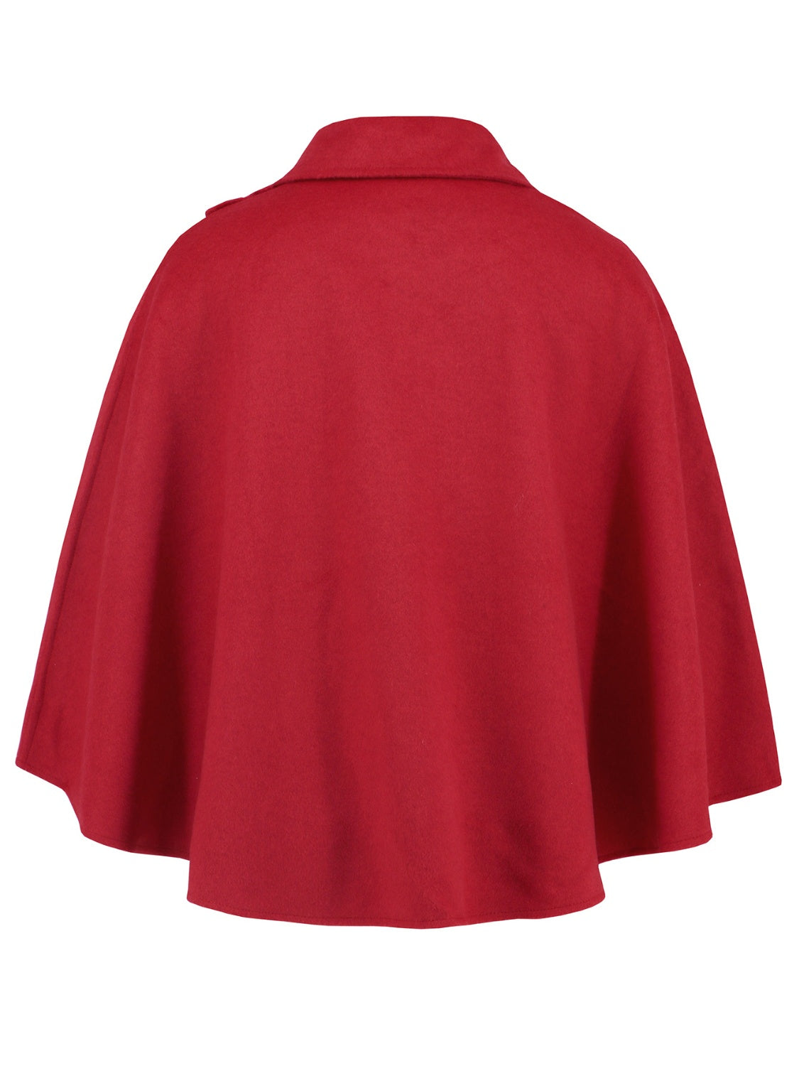 Collared Neck Cropped Cape - ShopEasier