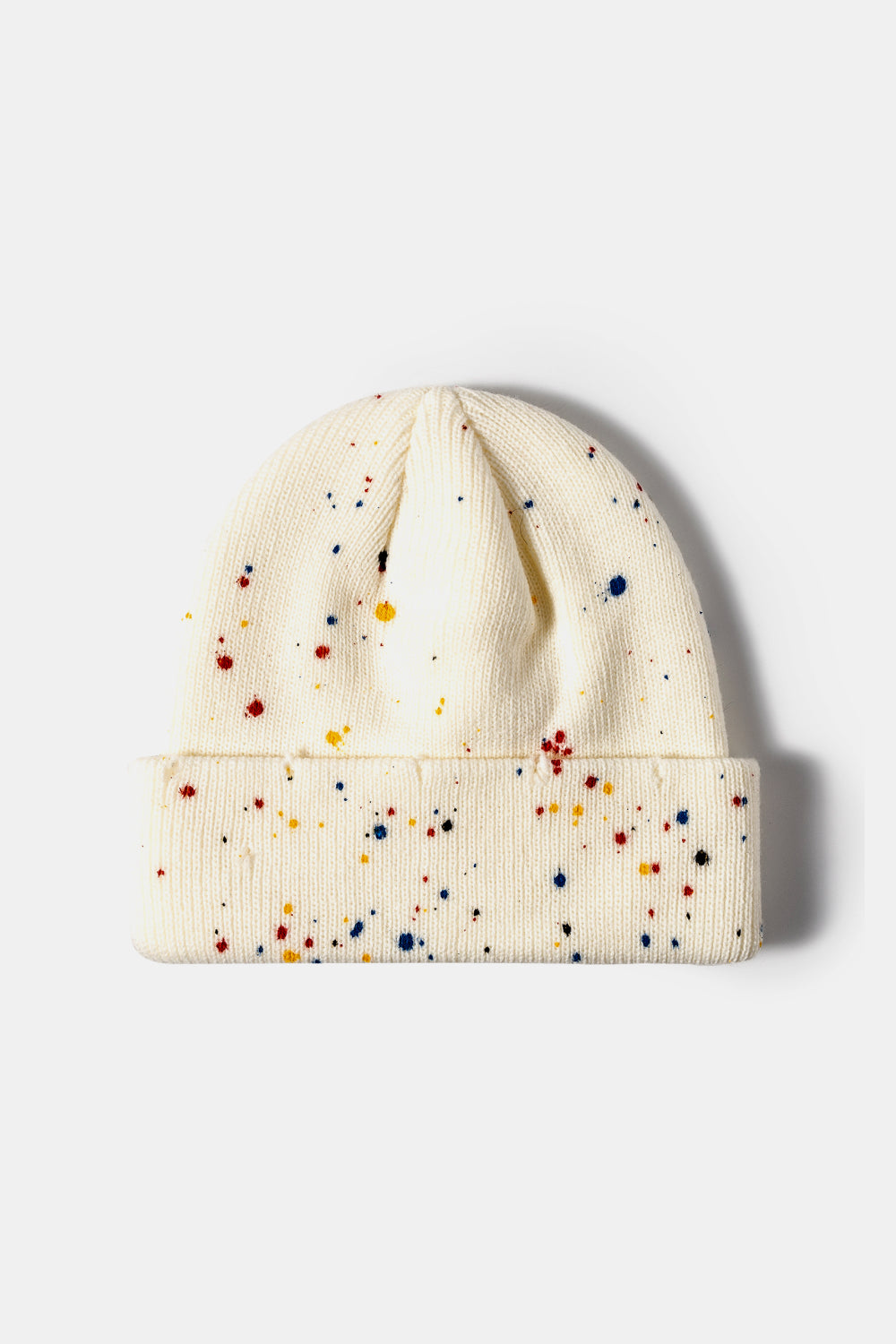 Confetti Rib-Knit Cuff Beanie - ShopEasier