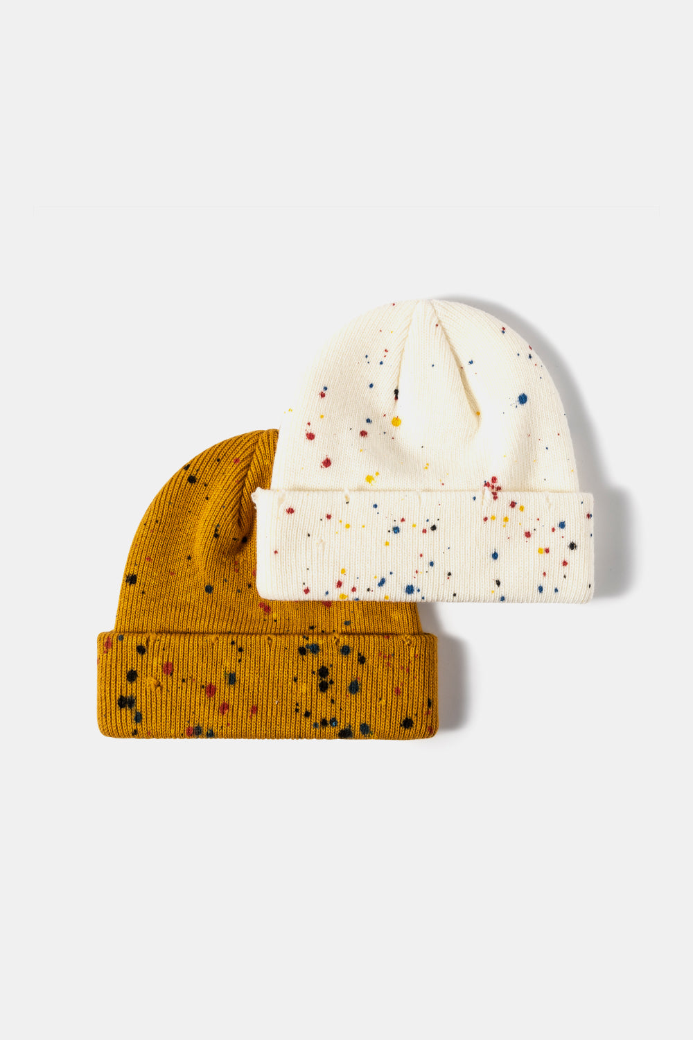 Confetti Rib-Knit Cuff Beanie - ShopEasier