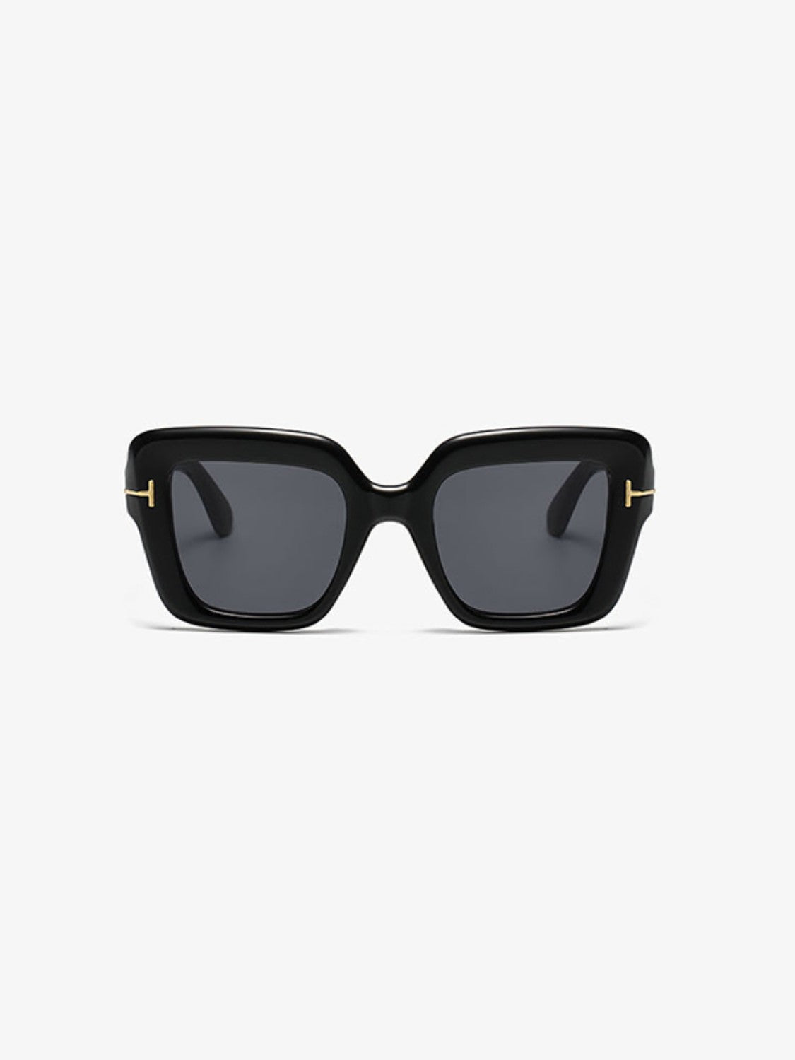 UV400 Polycarbonate Square Sunglasses with Mirror Lens